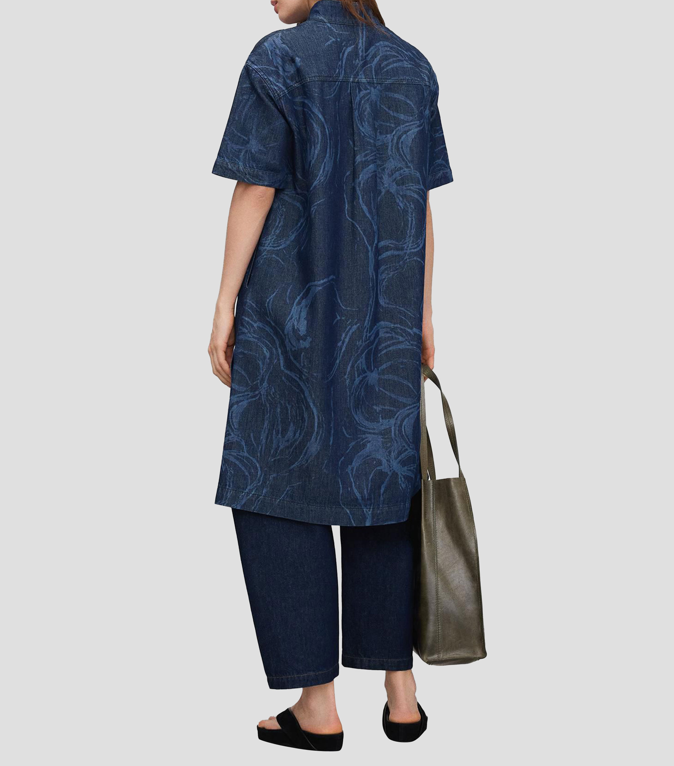 Vestido casual midi estampado Mujer